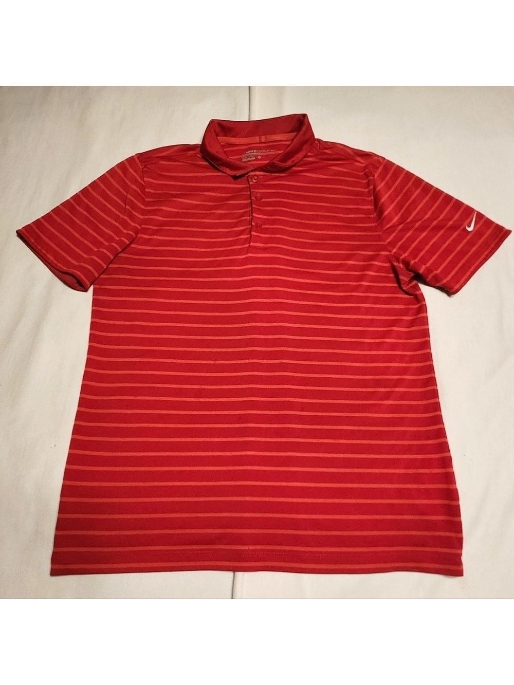 Nike Dri Fit Polo Shirt Mens Red Small - Picture 5 of 9